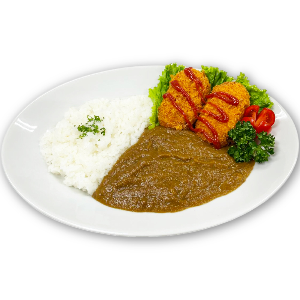 カニクリームコロッケカレー