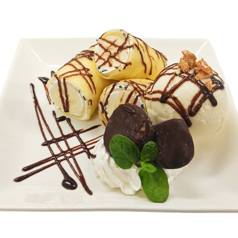 バナナクレープ チョコソース