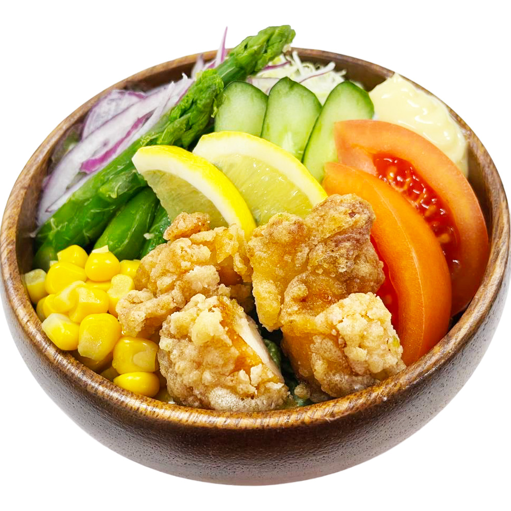 わんぱくサラダ 唐揚げ入り