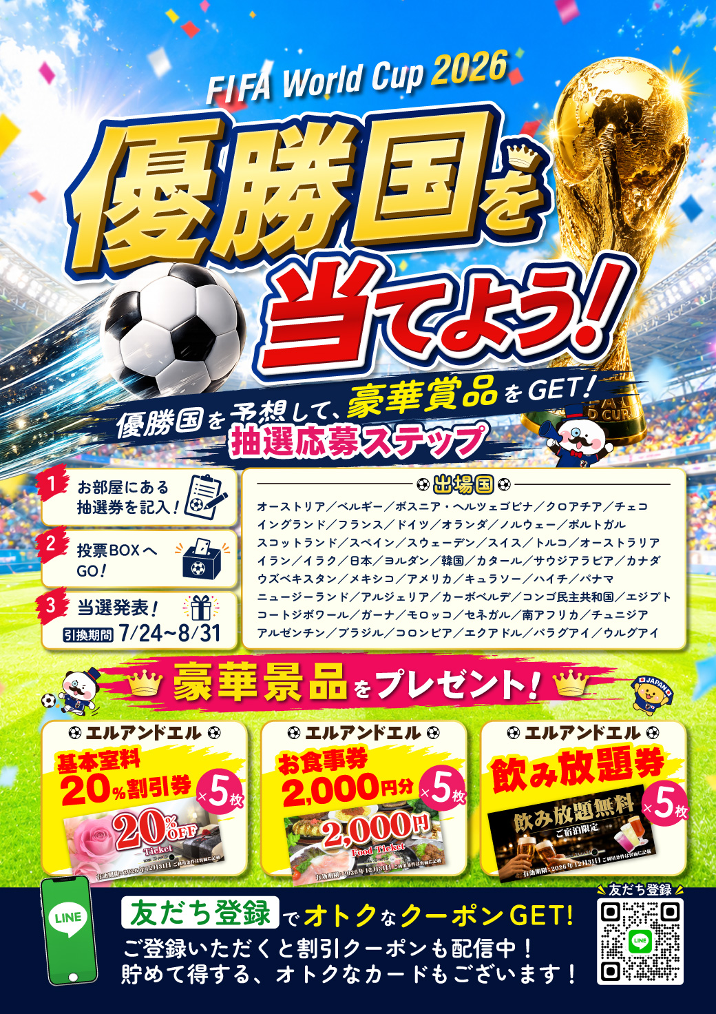 FIFA World Cup 2026 優勝国予想イベント